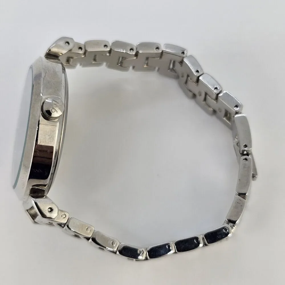 Nine West Women's‎ Watch 36MM Black Dial Gray Bracelet Band 6